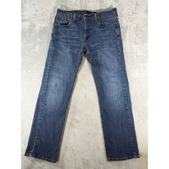 Levis 559 Jeans Mens 34x32 Blue Denim Relaxed Straight Fit