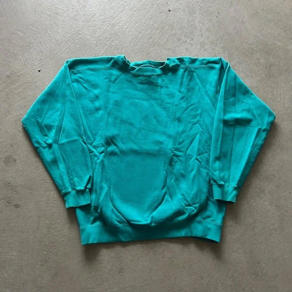 Vintage‎ 90s Levis Strauss Sweatshirt Size Large Green Blank Crewneck
