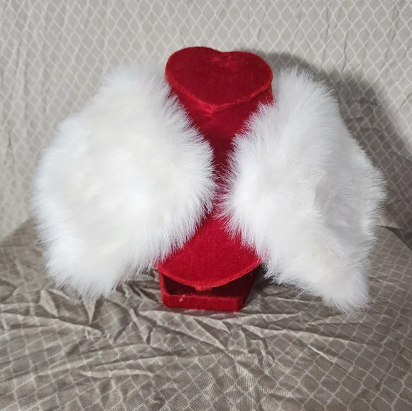 Vintage Elegant Faux Fur Removable Collar Used Not Original Box