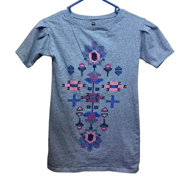Tea Collection Aztec Print Girls Top Size 7