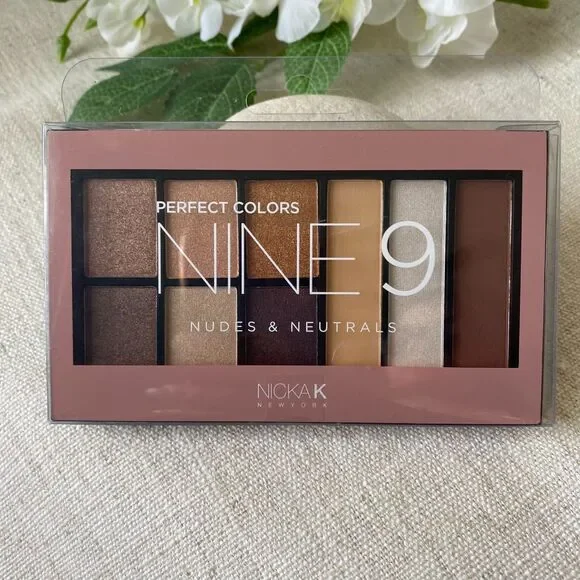 NICKA K Perfect 9 Nude Neutral Eyeshadow‎ Palette Set