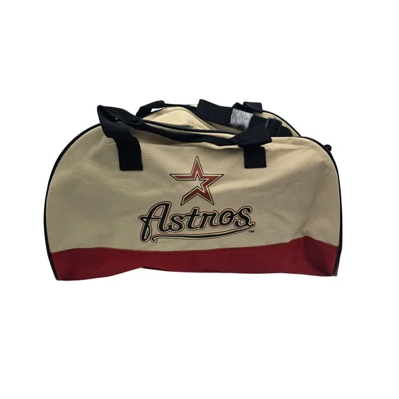 Houston Astros‎ 45th Anniversary Duffel Bag Tan Red 1962-2006 Kroger Promo MLB