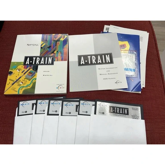 A-TRAIN ©1992 Artdink & Maxis Game for Commodore Amiga 500 600 1000 1200 2000