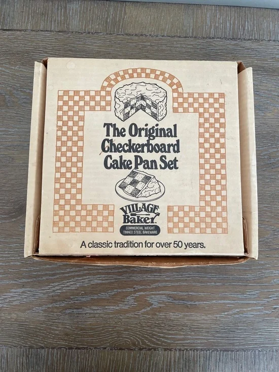 Village Baker The Original Checkerboard Cake Pan Set