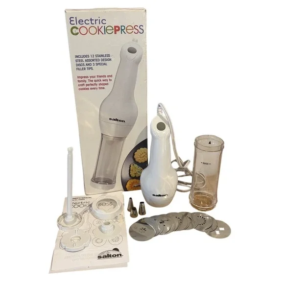 Vintage Salton Electric Cookie Press CKM25 Brand New Free Shipping‎