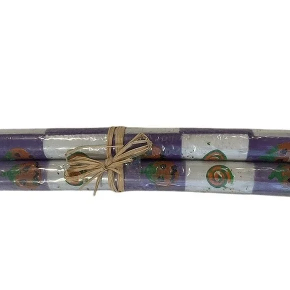Pair Of New Hand Crafted South African Candles 9.5