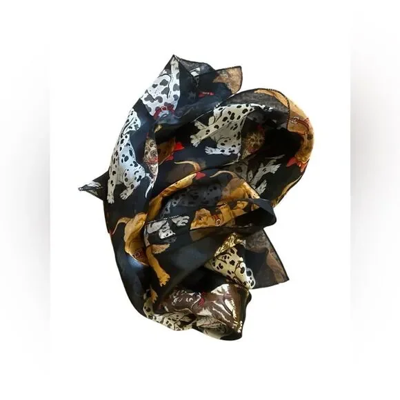Adorable Vintage Dog Variety Scarf
