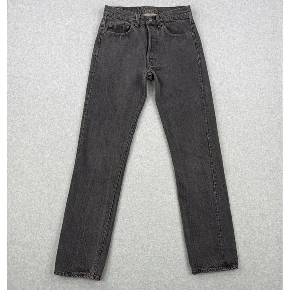 Vintage‎ Levis 501 Jeans Mens Fits 30x32 Black Button Fly 501-0658 Made in USA