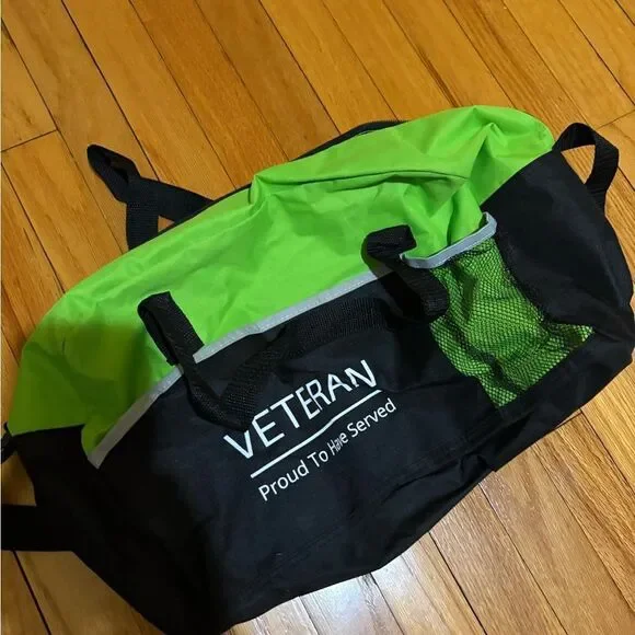 Veteran Green and Black Men's Bag