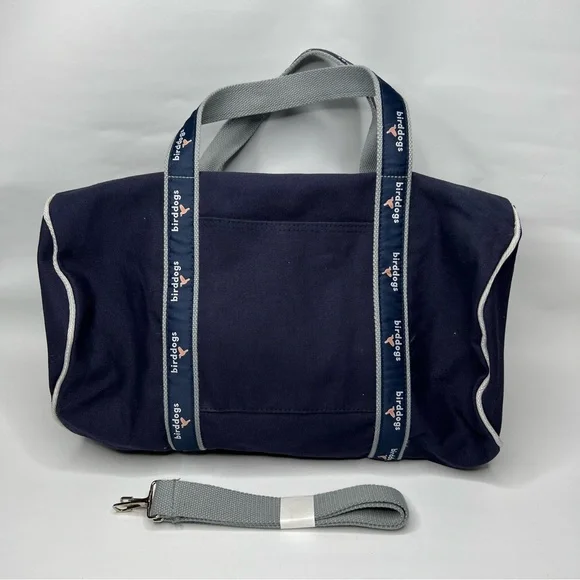 Birddogs Duffle Bag Canvas Overnight Gym Bag Navy Bird Dogs