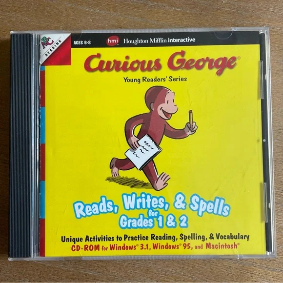 1998 Curious George Young Readers' Series CD-ROM