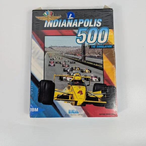 Vintage 1989 IBM Indianapolis 500 Simulator Game 5.25
