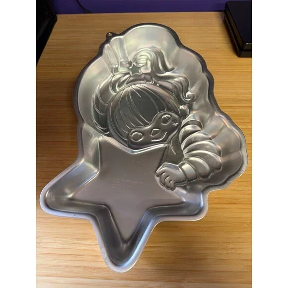 Vintage Wilton Rainbow Brite Cake Pan 1983 Hallmark Aluminum Character Mold‎