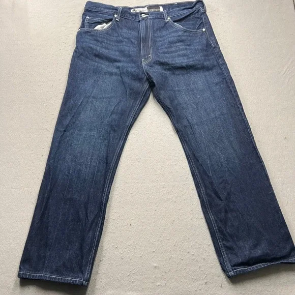Levis SilverTab Straight Leg Jeans Mens 38x30 Dark Wash Blue Denim 1326