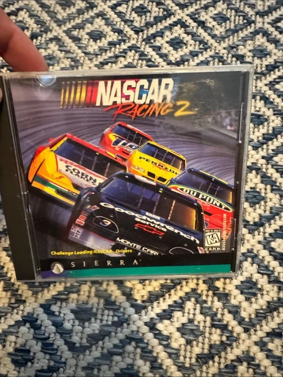 Sierra NASCAR Racing 2 PC Game - Race car collectible Black, Yellow, Red