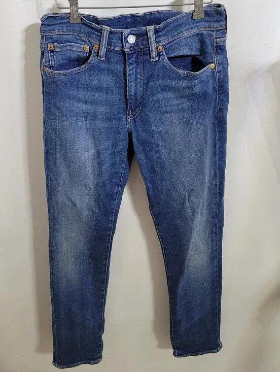 Levi Strauss & Co 511 Men's Jeans Size W32 L32 Slim Fit Blue Stretch Tapered