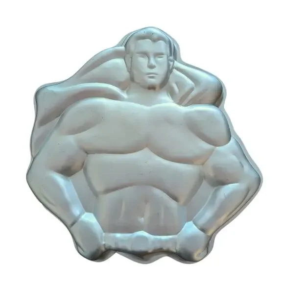 Vintage 1977 Wilton Superman Batman Cake Pan 502-1212 Retired Retro DC Comics