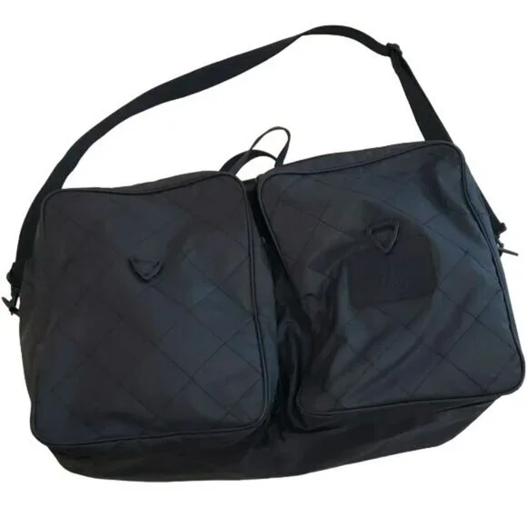 Vintage ESCADA Pour Homme Duffle Travel Bag Gym Bag Navy Blue