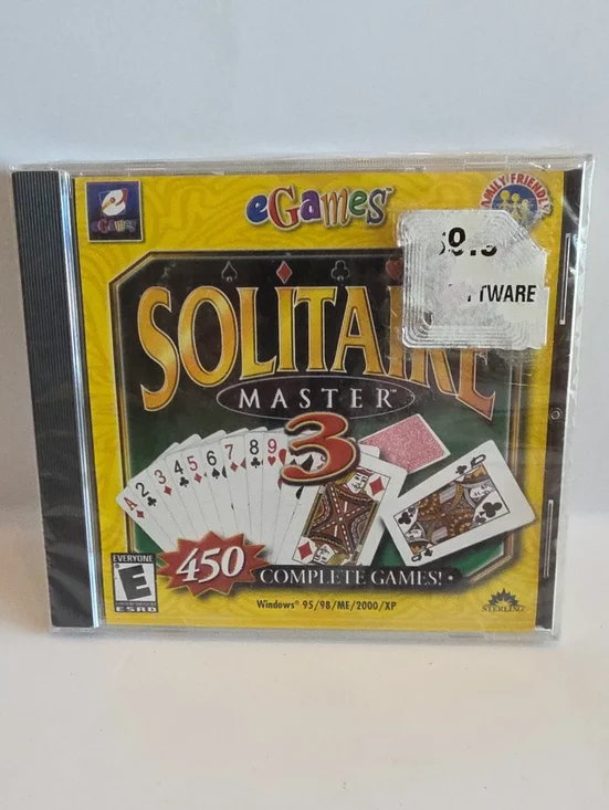 Solitaire Master 3 Computer Game E Games Strategy Card 450 Games!