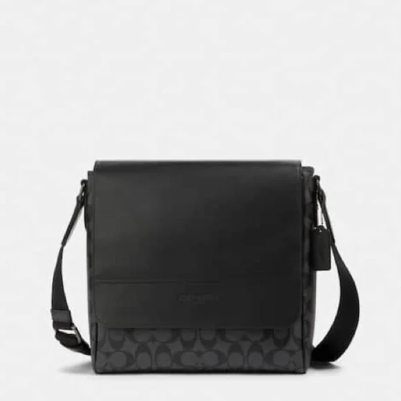 Houston Map Bag In Signature Canvas(Coach)