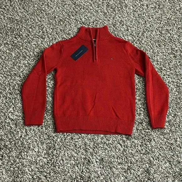 Tommy Hilfiger Red Boys Sweater