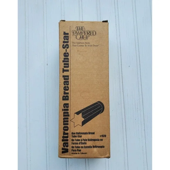 The Pampered Chef Valtrompia Bread Tube Star Shape 1570 Vintage New In Box
