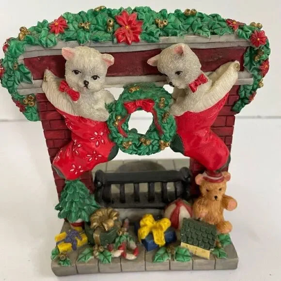 Christmas tea light holder| Fireplace tea light holder