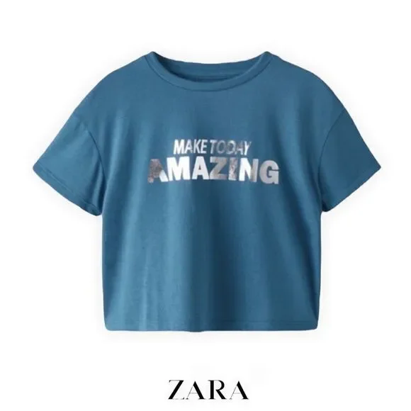 ZARA Kids | Blue | GYM CROP TOP