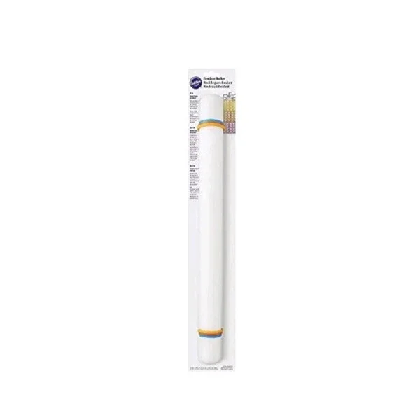 Wilton Large Fondant Rolling‎ Pin with Guide Rings, 20-Inch