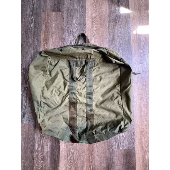 Military Flyer's Kit Bag Unisex Large Olive Drab Nylon Canvas Aviator Duffel