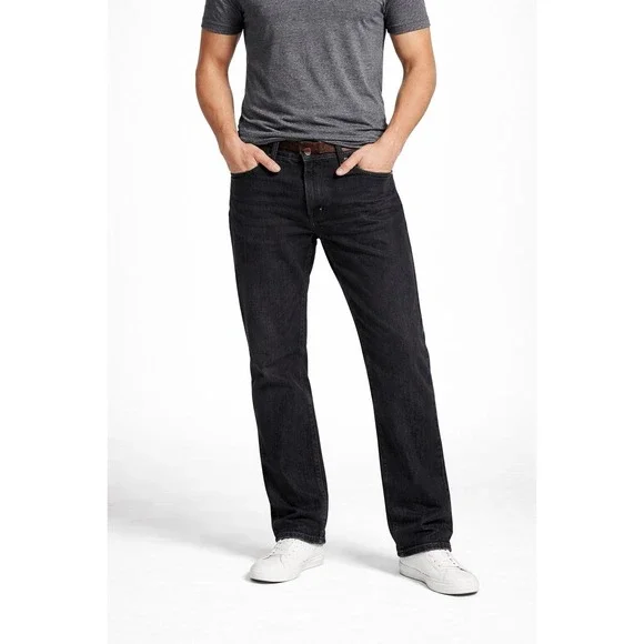 Levi's 501 Original Fit Straight Leg Dark Wash Button Fly Denim Mens Jeans 40x32