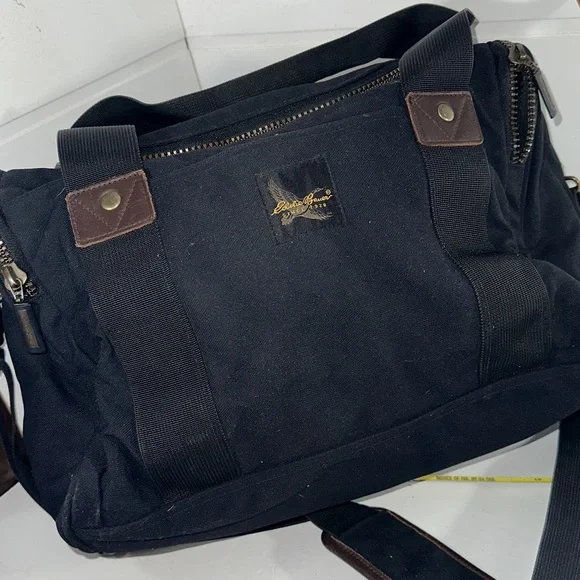 Vintage Eddie Bauer black duffel bag men or women