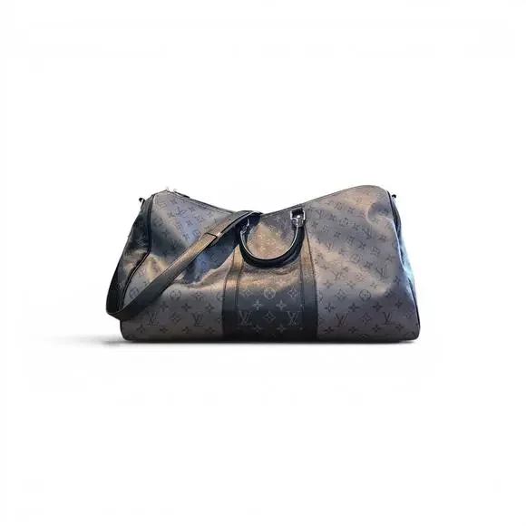 Louis Vuitton Keepall Bandouliere 50 LV Monogram Reverse Eclipse Coated Canvas