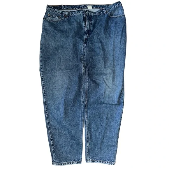 Levis 550 Relaxed Fit Tapered Leg Jeans Blue Medium Wash 24WS Mens Vintage