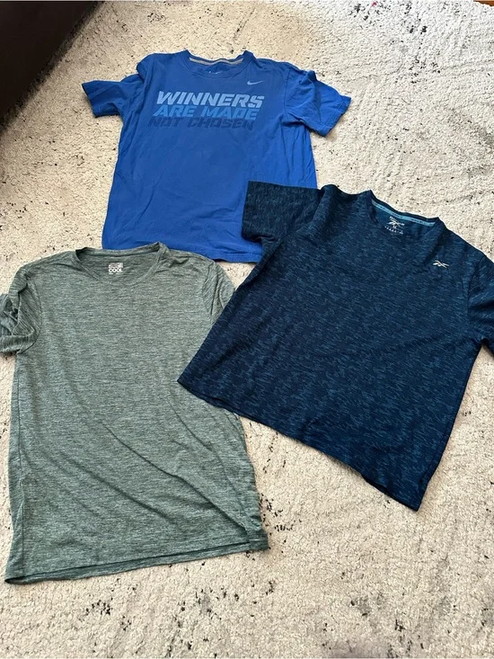 Lot of 3 Boys- 32 Degrees, Nike, & Reebok Short Sleeve Tees