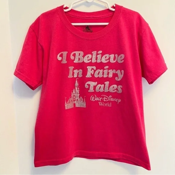 Disney Parks Girl's Pink & Silver Glitter 