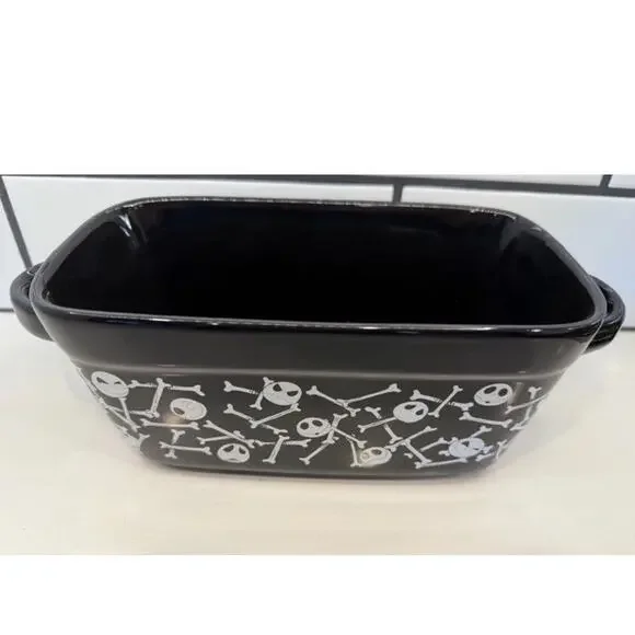Disney Nightmare Before Christmas Jack And Zero Pumpkin Baking Loaf Pan Dish NEW