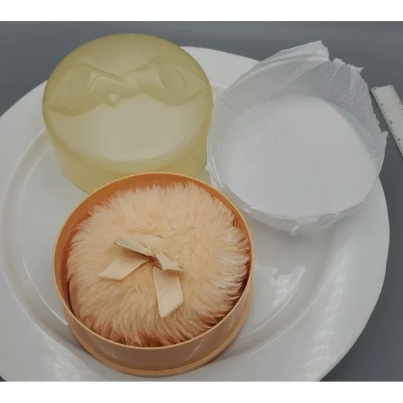 VTG 1975‎ CHLOE Lagerfeld Poudre Parfumee Dusting Powder Box & Puff Empty