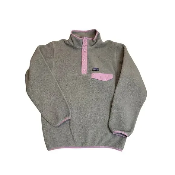 Patagonia Girls'‎ Lightweight Synchilla Snap-T Pullover Size 14/XL