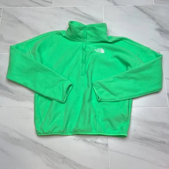 The North Face Girl's Glacier 'Chlorophyll Green' Pullover NF0A84M48YK size 2XL