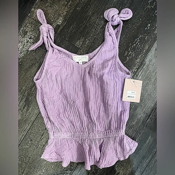 Nwt Bella Dahl Girls tied knot Tank Top Size 10