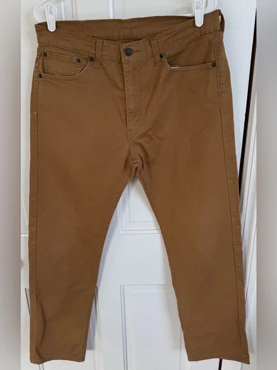 Levi’s 505 Regular Fit Jeans Men’s 33x30 Brown WaterLess Stretch Pants