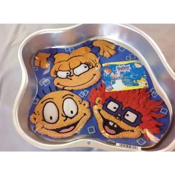 Nickelodeon 1998 Rugrats Wilton Cake Pan Instruction Insert Tommy Chuckie Angeli