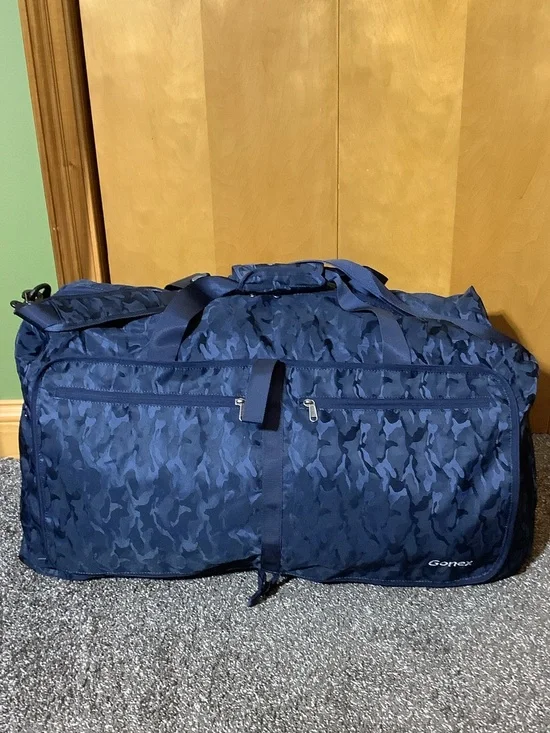 Gonex navy large collapsible duffle bag
