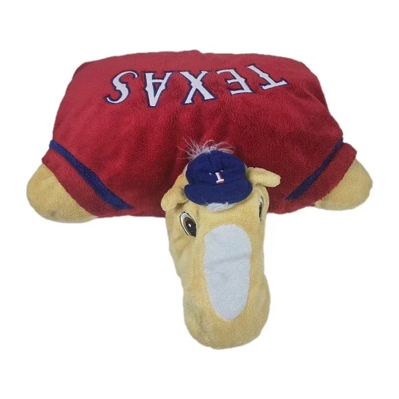 Pillow Pets MLB Texas Rangers Mascot Captain the Horse Full Size 18