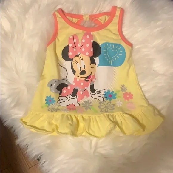 EUC 18 mos Disney Minnie Mouse shirt A1