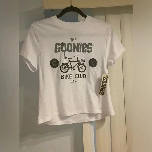 *NWT* The Goonies: Kids The Goonies Bike Club Never Say Die Text Youth T-Shirt