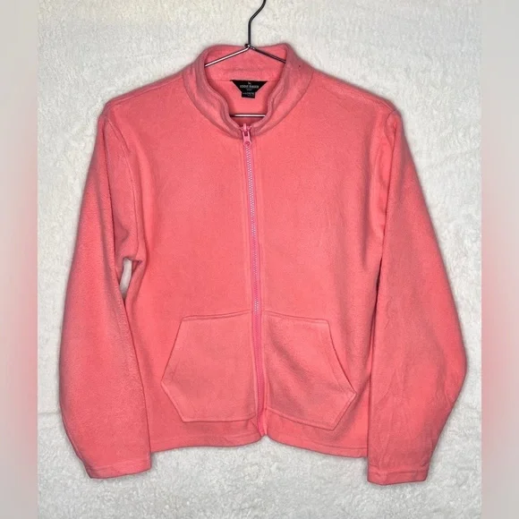 Eddie Bauer Kids Full Zip Fleece in pink.