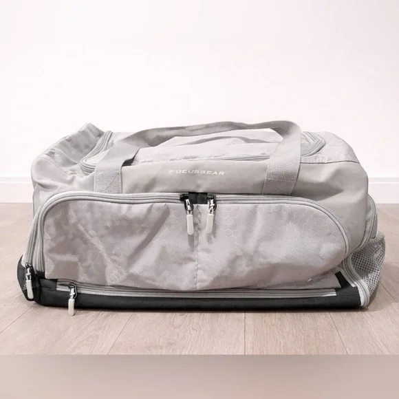 Light Gray Men's Travel Duffel Bag