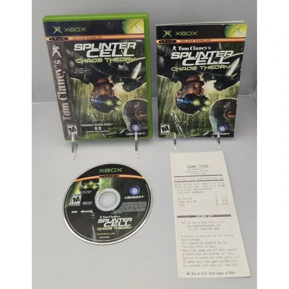 Tom Clancy's Splinter Cell Chaos Theory - Microsoft Xbox - Complete (CIB) Tested